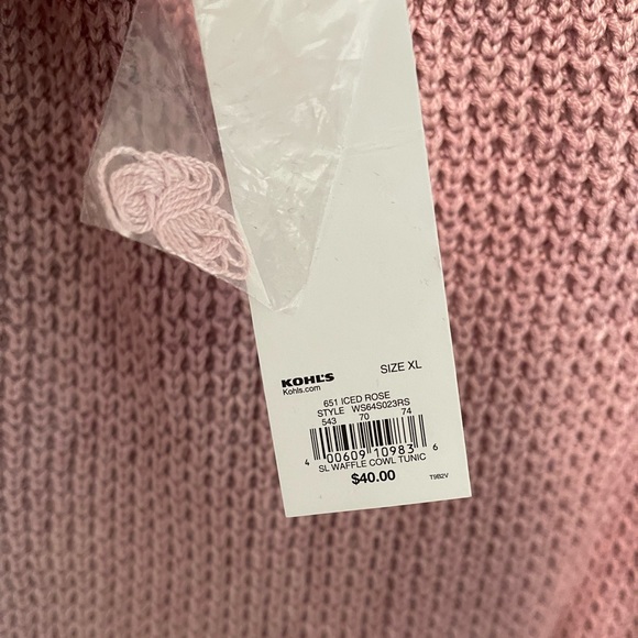 NWT Sonoma Sleeveless Sweater Top Winter Layering Size XL - Picture 4 of 7